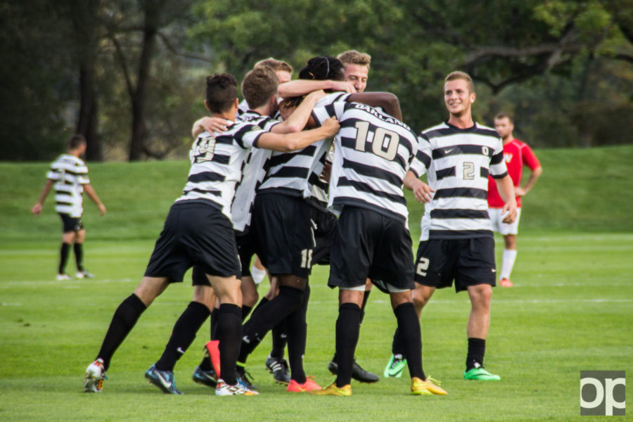 Gerald Ben scored the lone Golden Grizzly goal off of a penalty kick late in the first half.