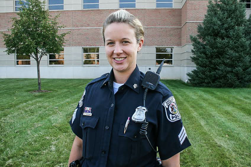 Nicole+Thompson%2C+administrative+lieutenant%2C+is+now+in+charge+of+OUPD+social+media.
