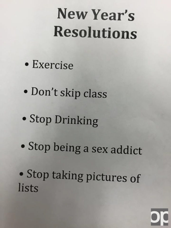 New Years Resoltutions