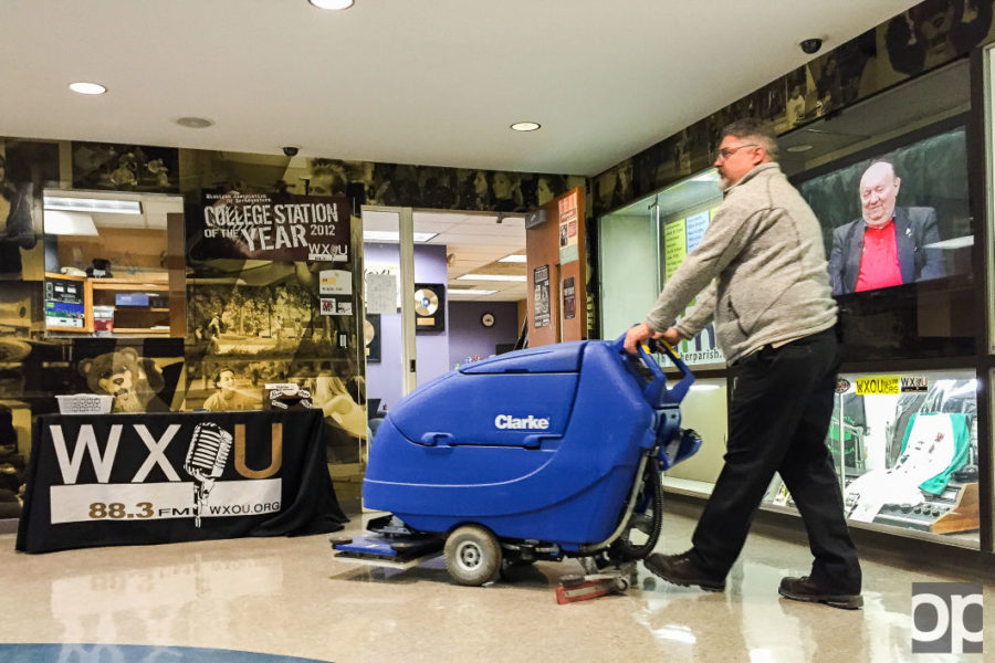 Patrick Martz has been a daytime custodian in the Oakland Center since 2001.