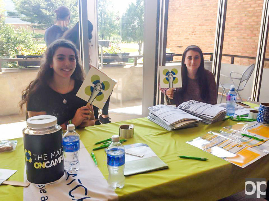 On Tuesday, Sept. 15, BEtheMATCH had a booth in the Oakland Center for students to apply to be a bone marrow donor.