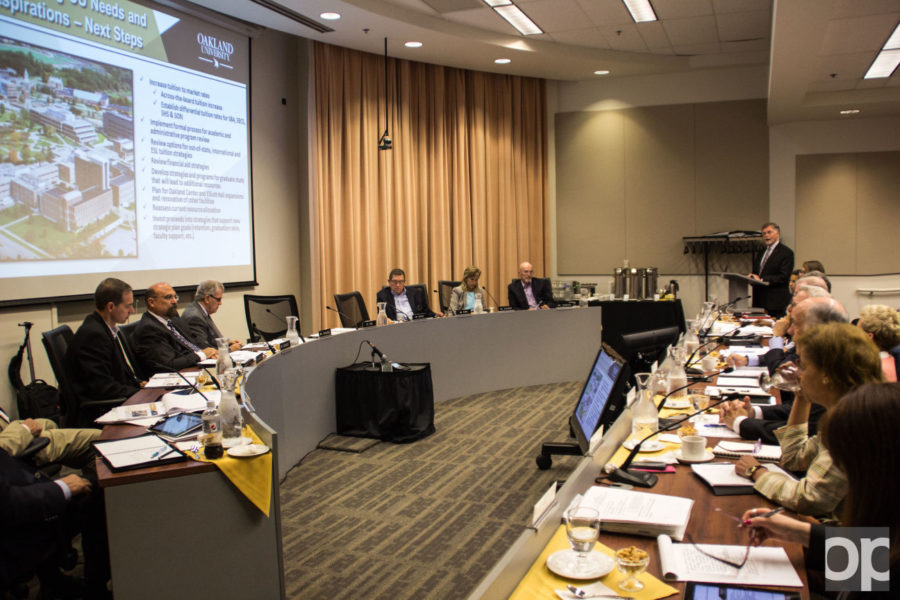 The Oakland University Board of Trustees (BOT) held the meeting that had four main points.