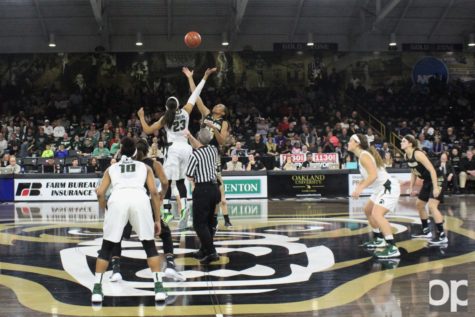 Oakland womens basketball took on Michigan State at 3pm on Sunday, Dec.13 in the Orena. 