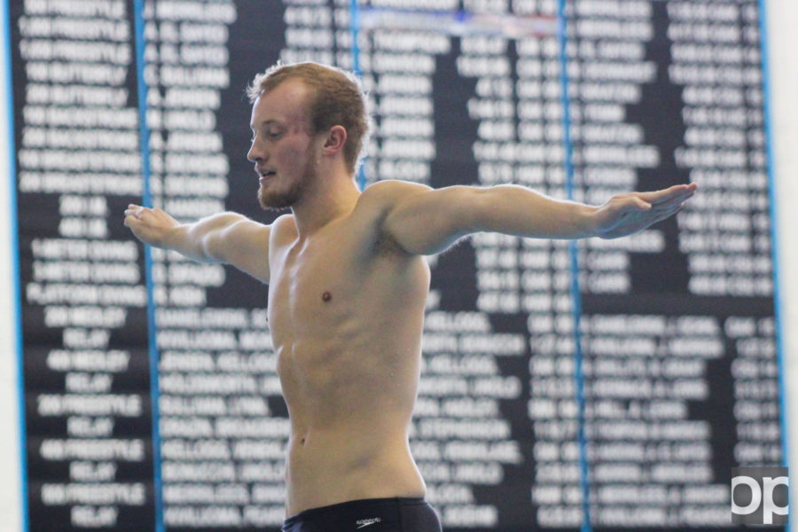 The men’s diving team will be hitting the board for the three-meter on Wednesday, Feb. 24 and the one-meter on Friday, Feb. 26 in the Oakland Aquatic Center.  The prelims are at 10 a.m. and the finals are at 5:30 p.m.