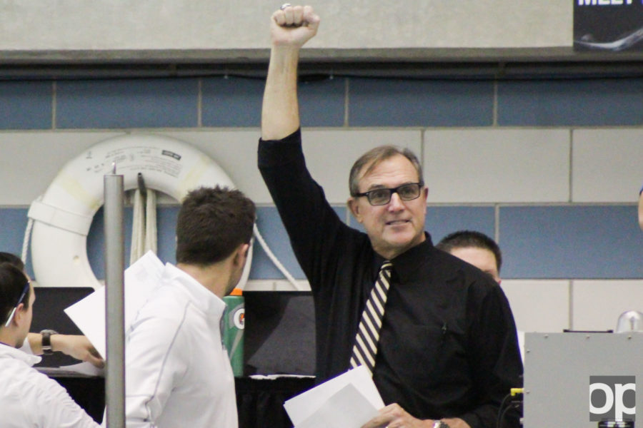 Oakland swimming and diving head coach Pete Hovland coached the mens swim and dive team to its 28th consecutive conference title and the womens to its 23rd straight. 