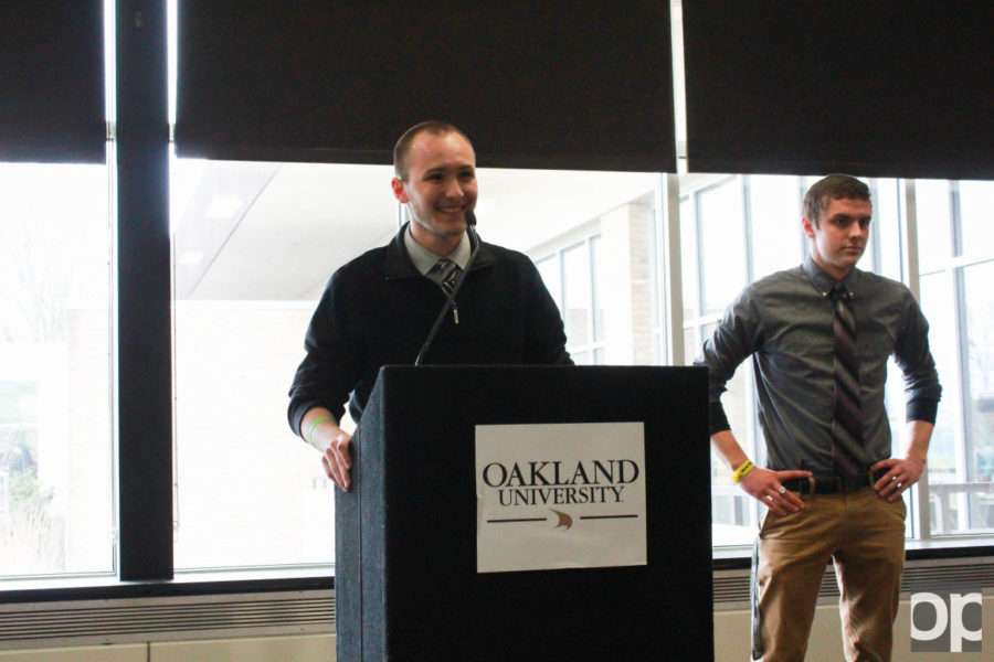 Zack Thomas and Anders Engnell were named the 2016-2017 OUSC president and vice president on Wednesday, March 23.