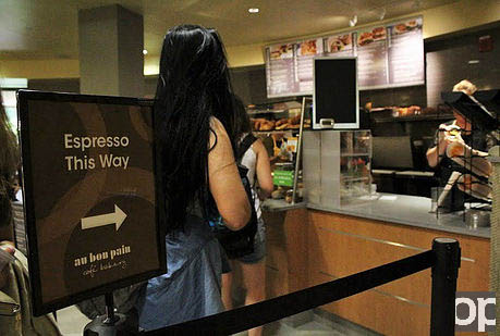 Au Bon Pain offers fresh bakery every day at the Oakland Center. 