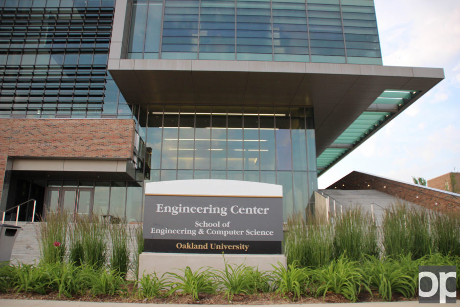 Oakland Universitys Engineering center has received multiple awards from different engineering and architecture firms for its sleek design and functionality. 