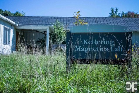 The Kettering Magnetics Lab and the Observatory were demolished this past year, leaving two vacant plots of land in the dense trees behind the newer parking structure.