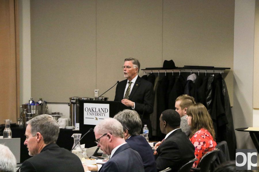 Oakland University Board of Trustees held a meeting on Monday, Dec. 5 to discuss new plans, continuing projects and successes of the school year.