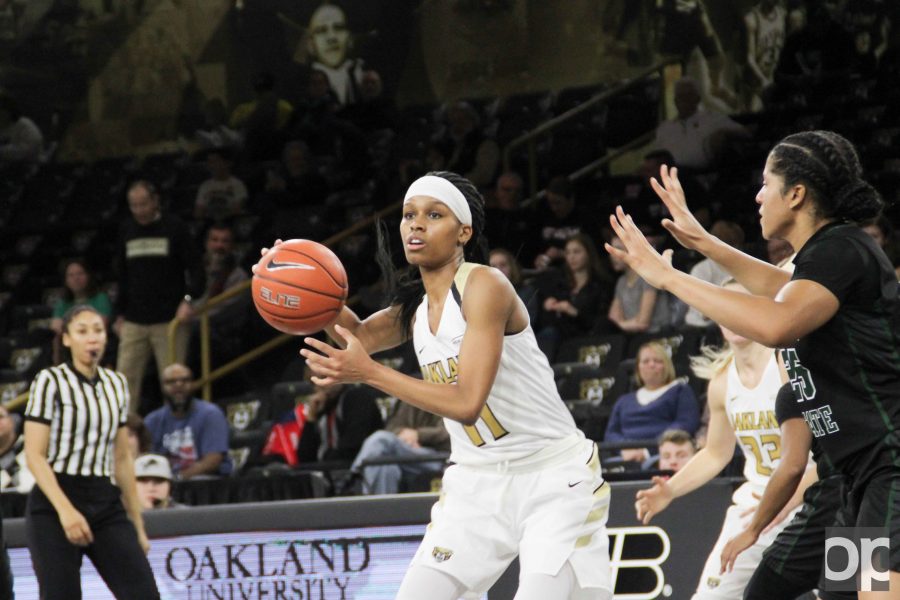 Redshirt senior Hannah Little was named Oakland Student Athlete of the Week in the week of Jan. 16-22. 