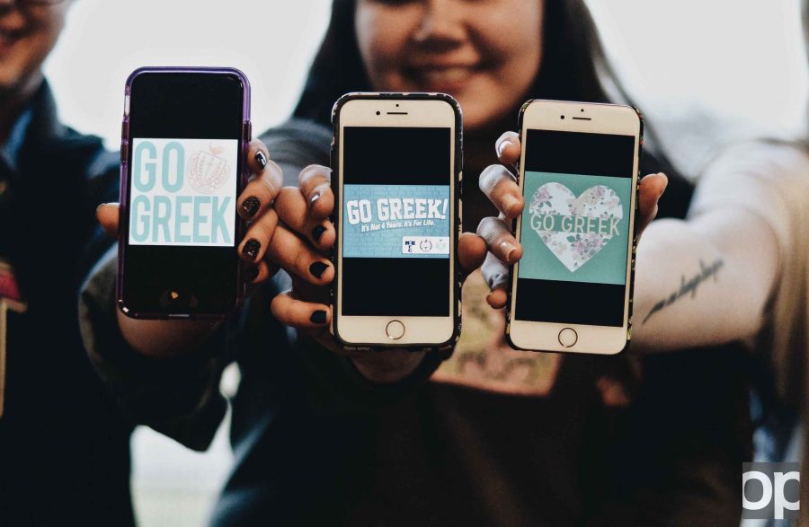 Students prepare for sorority recruitment week at Oakland University. 