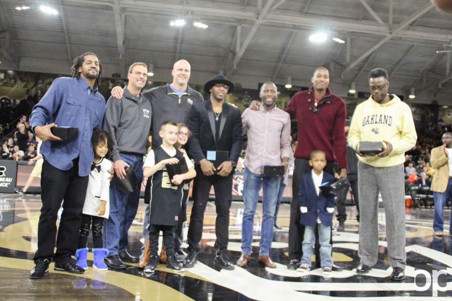 The All Half-Century Team was announced at halftime during the men’s basketball game against Green Bay on Friday, Jan. 27 at the O’rena.