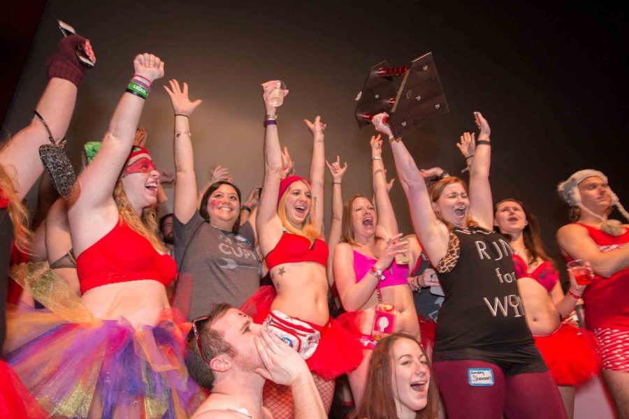 The 2016 Cupid's Undie Run was a mile-long run in Detroit on Valentine's Day to raise money for the Children's Tumor Foundation. The Undie Run party at The Fillmore.