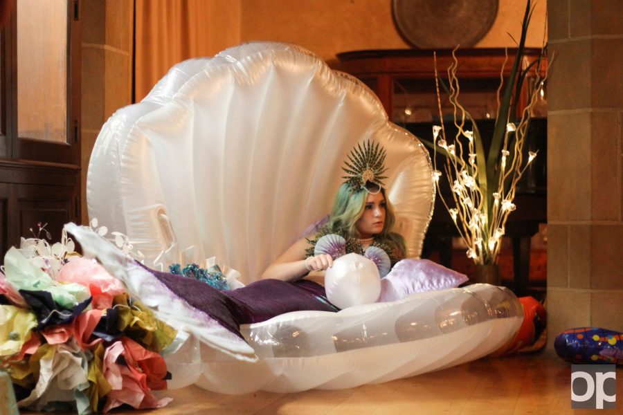 A live mermaid was one of the entertainment planned for the night at the Meadow Brook ball. 