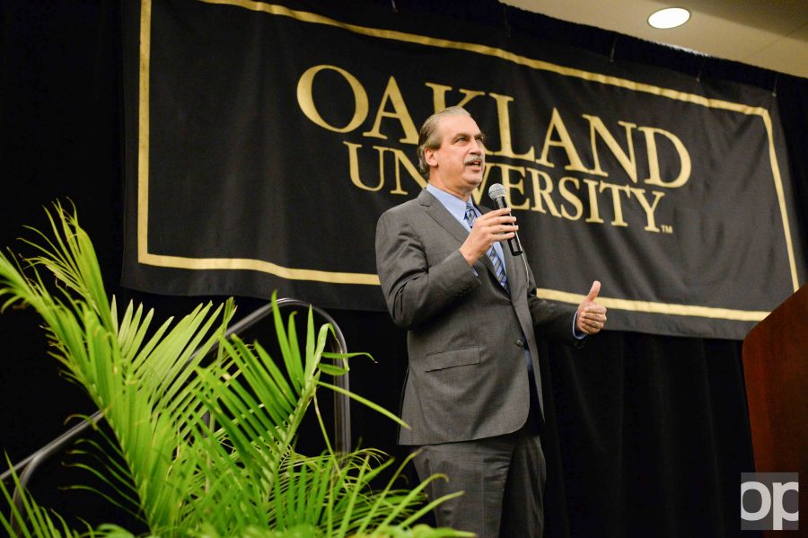 Carl Camden is one of two finalists in Oakland Universitys presidential search. 