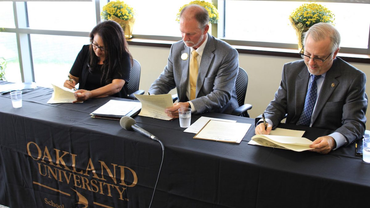 Oakland University And Miosha Form Alliance To Promote Growth Of