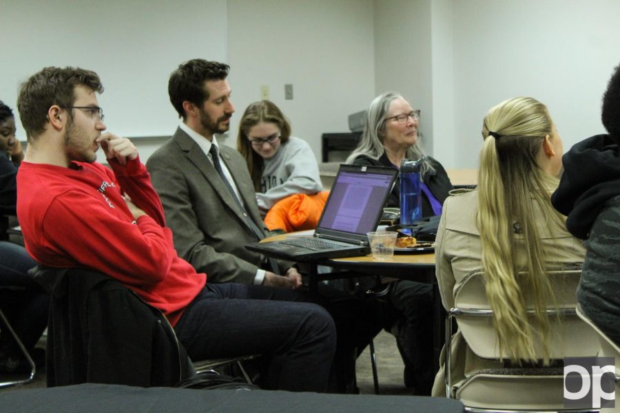 Participants gathered to share and discuss what they wrote.