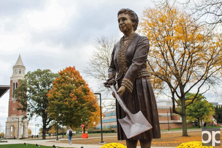 Statue of university founder is the newest addition to OU’s art collection