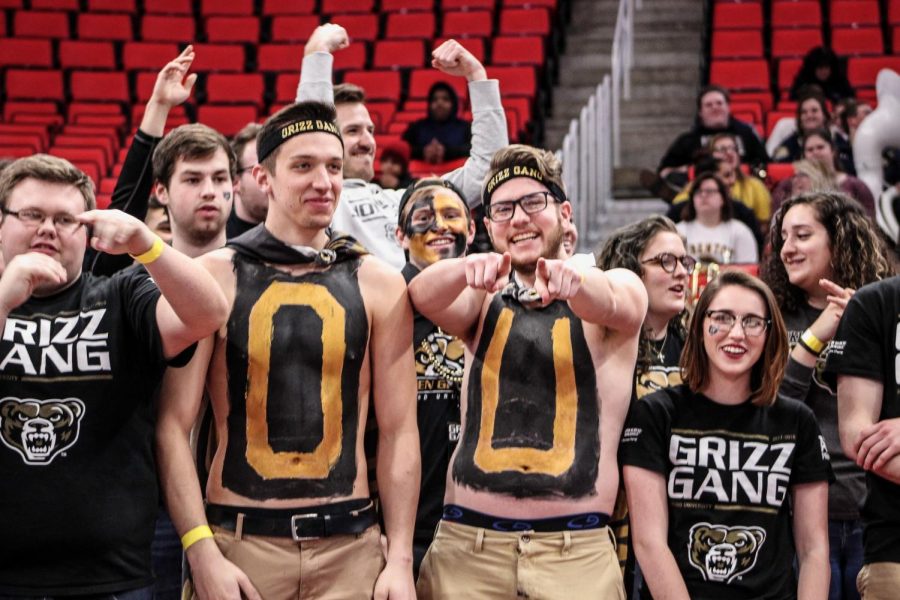 Prestininzi (with the U on his chest) pictured at Motor City Madness at Little Caesars Arena