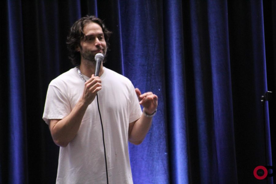 Comedian Chris D’Elia performs in the Oakland Center on Friday, Oct. 11.
