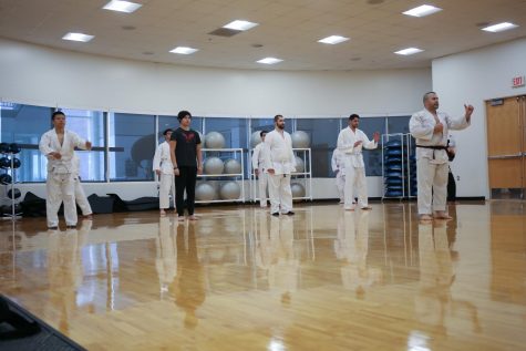 New to Oakland University, the karate club is affiliated with the International Shotokan Karate Federation.
