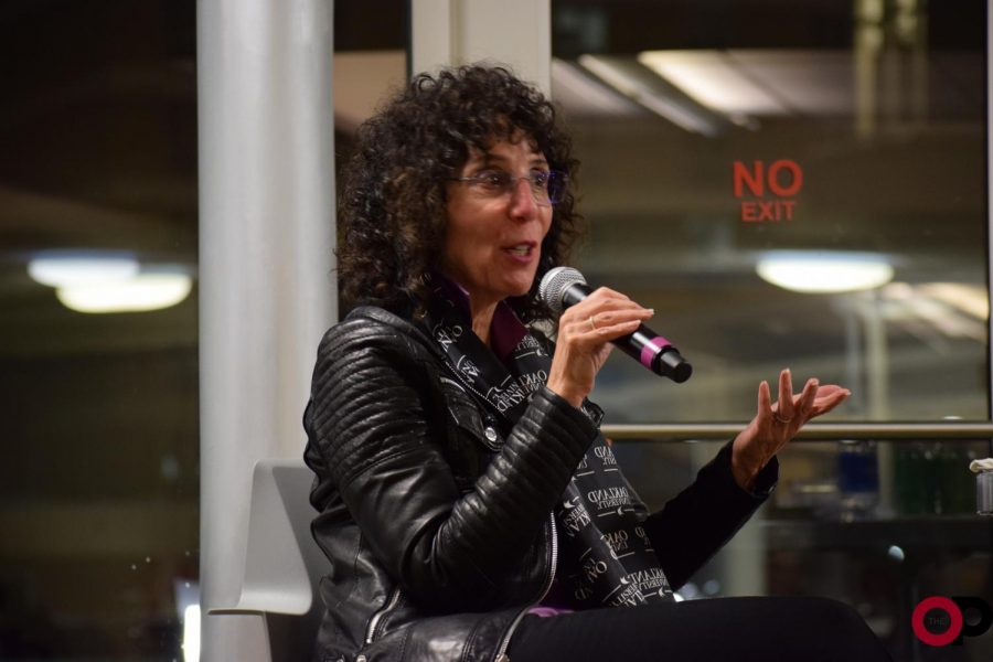 President Ora Hirsch Pescovitz discusses student debt and other campus concerns at Ask Ora on Thursday, Nov. 14.
