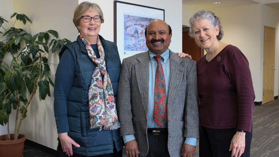 Linda Pavonetti, Vijayan Sugumaran and Karen Sheridan are appointed to the rank of Distinguished Professor at the Board of Trustees formal session on Monday, Feb. 10.
