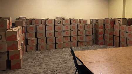 The Oakland Center will be used as a distribution center for sending out food and other necessities to the community.
