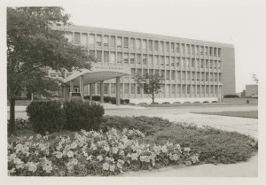 Wilson Hall looks similar to its current design in a photo from 1966. 