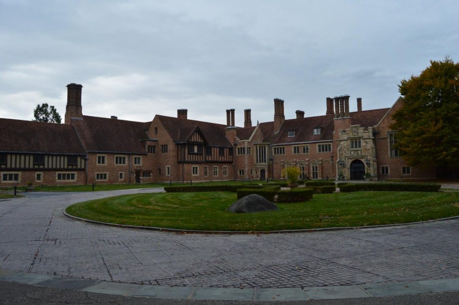 The Meadow Brook Mansion has a tradition of celebrating the holiday season with decorations. The outdoor lights will be a new addition though. 