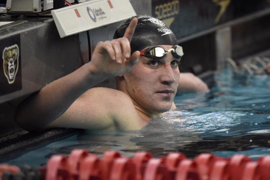 Swimmer Marko Khotynetskyi won Swimmer of the Year in his first season with the Golden Grizzlies