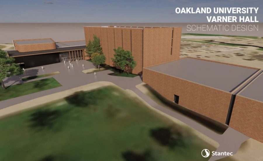 This is a projected overview of Varner Hall after the renovations. The design is still a work in progress though. 