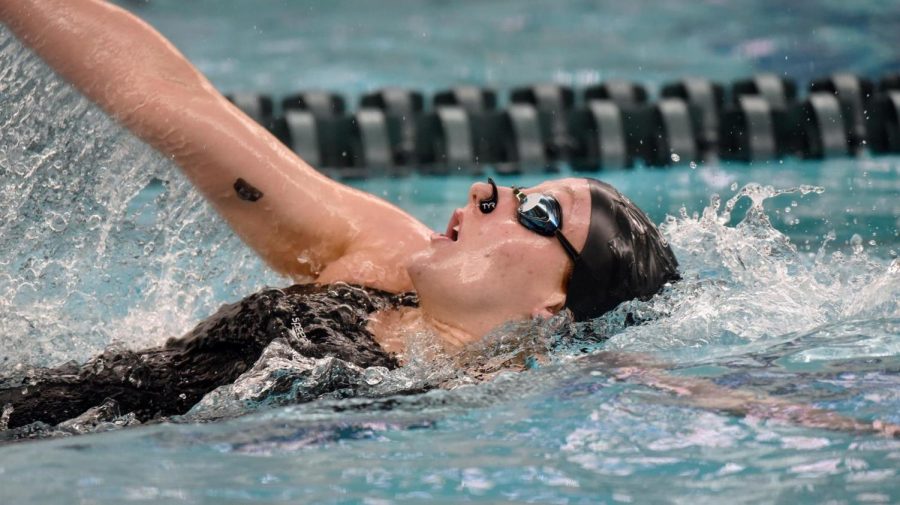 Susan LaGrand competing in a past meet. LaGrand represented Oakland at the NCAA Championships from March 16-19.
