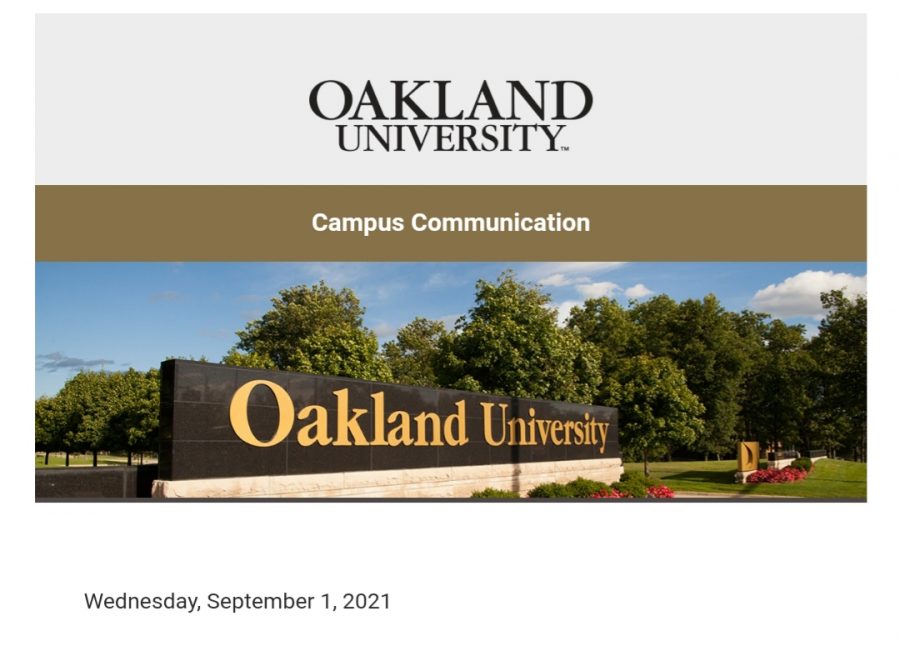 Header from this mornings Campus Communication.