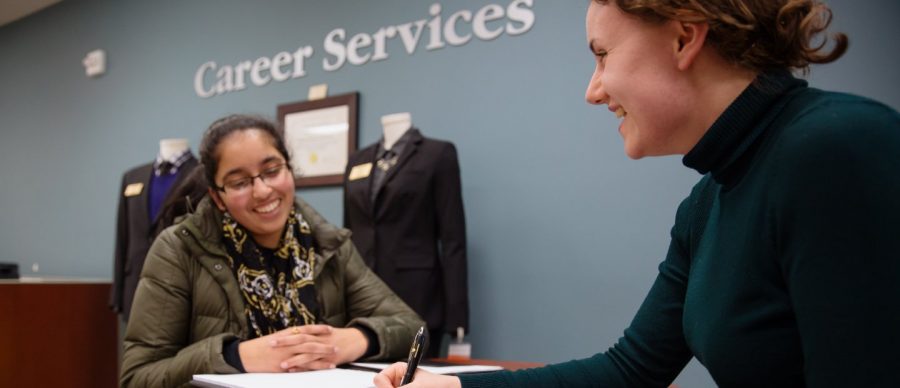 Career Services offers a variety of workshops and Prep Chats to help students prepare for career fairs. Students can visit the office at 154 North Foundation Hall or schedule appointments via Handshake.