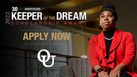 The scholarship recognizes OU students who have contributed to interracial understanding and goodwill.