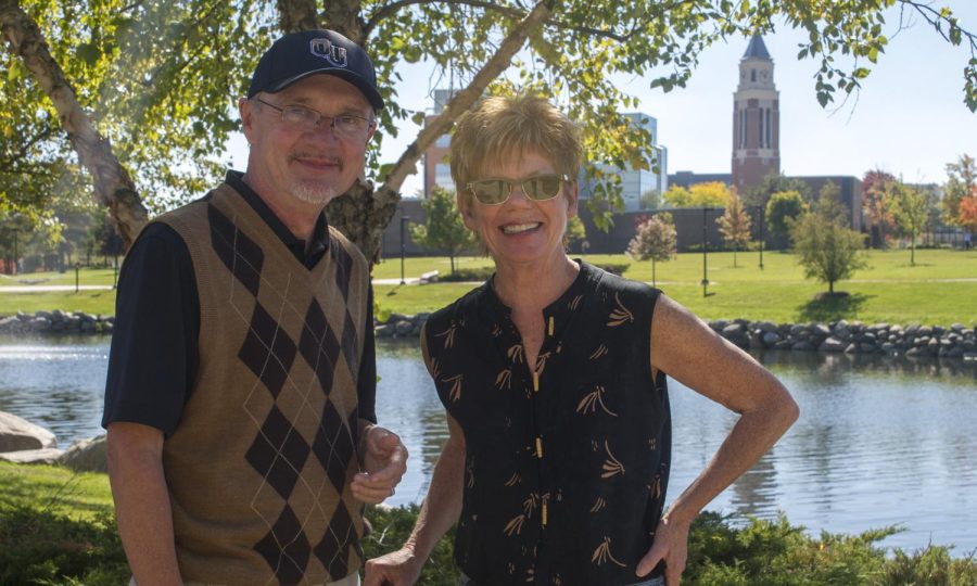 OU's Center for Civic Engagement partnered with the Journalism Department's Holly and Garry Gilbert (pictured) held a virtual 