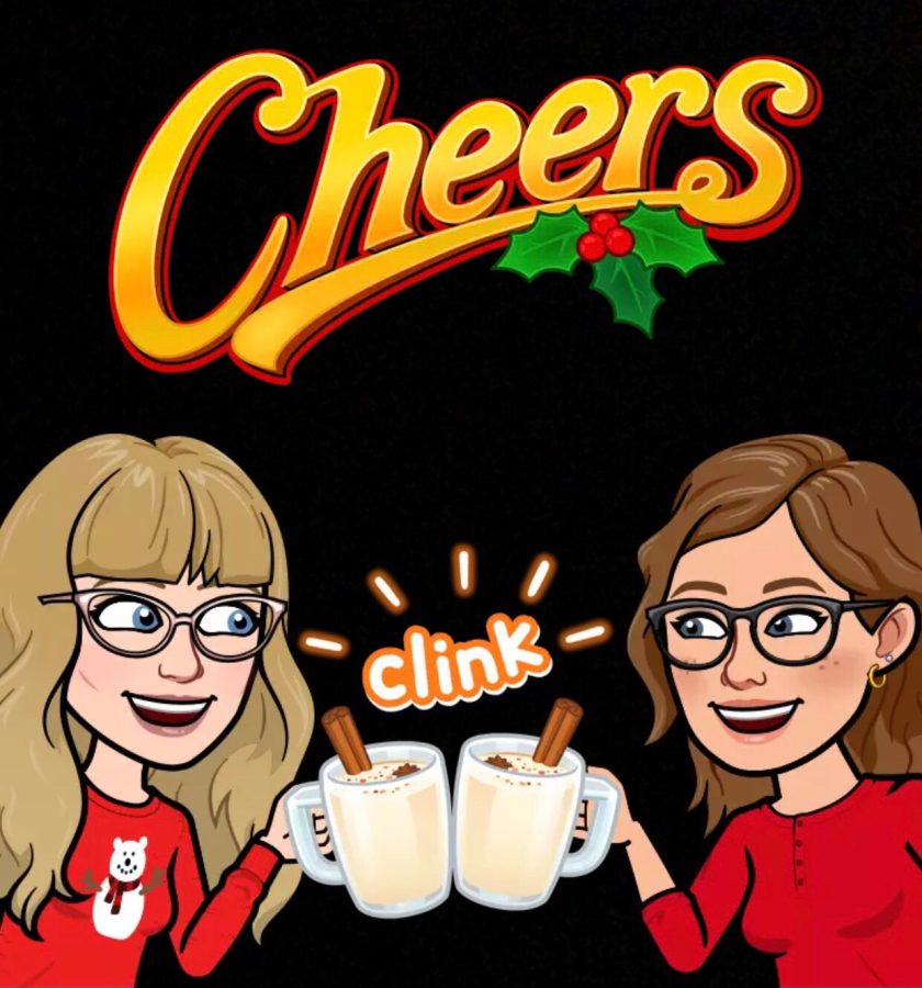 Tori+and+Lauren+cheers+to+a+successful+cancellation+of+Santa+Claus.