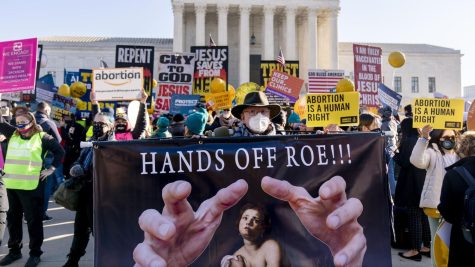 Both pro-abortion and anti-abortion protestors gathered outside the Supreme Court on Dec. 1. while justices listened to oral arguments on Mississippis 15-week abortion ban.