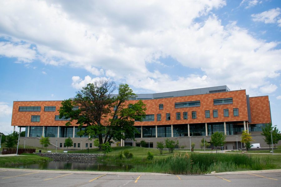 The Oakland University Human Health Building, home to the OU School of Nursing.