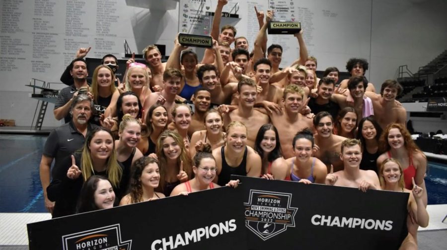 The Oakland University swimming and diving team won their ninth consecutive Horizon League title last weekend. 