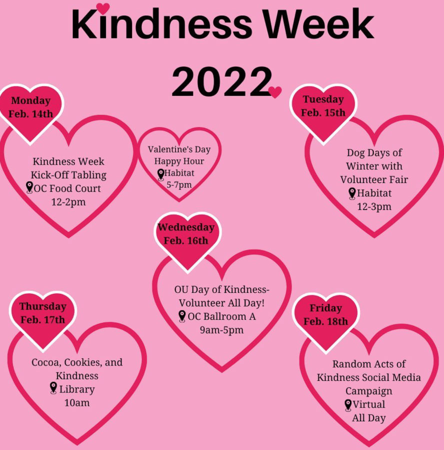 Kindness Week 2022 will be on Monday, Feb. 14 until Friday, Feb. 17.