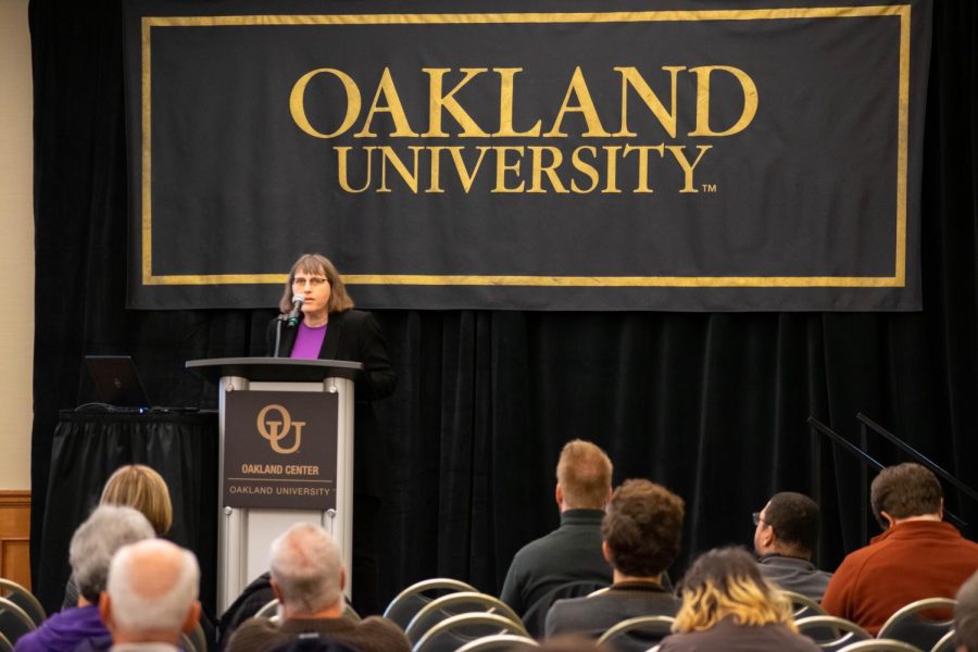 Elizabeth Anderson, Ph.D spoke on campus last week for the annual Richard J. Burke Lecture.