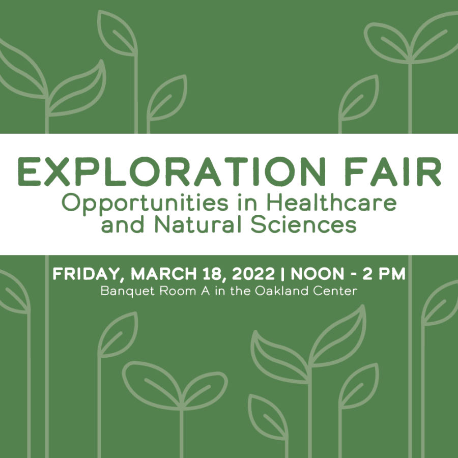 The healthcare and natural sciences exploration fair is slated for Friday, March 18.