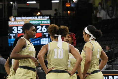 The Oakland womens basketball team had a victorious season opener against Akron on Nov. 7, 2022.