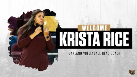 Krista Rice has been named the new head volleyball coach at Oakland University. 