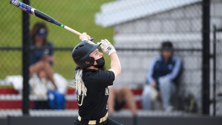 Madison Jones hit a home run in game two of the Oakland softball teams series against Northern Kentucky.