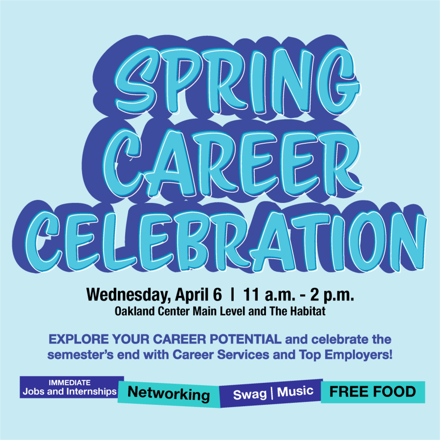 The Spring Career Celebration is intended to provide a comfortable environment for students to network.