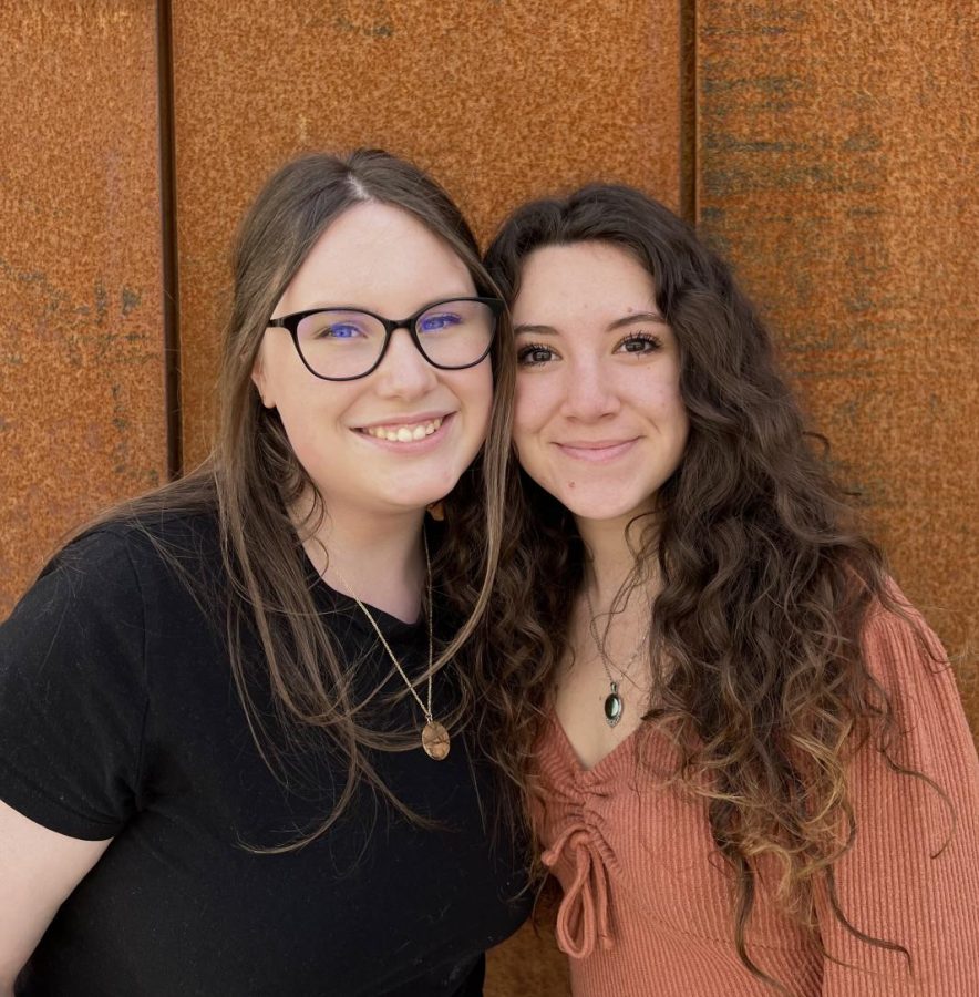 The Posts 2021-22 content editor and managing editor, Lauren Reid and Bridget Janis. 